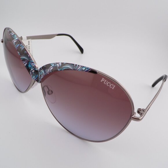 Pucci Abstract Print Rounded Cat Eye Shades, Oversized Novelty Summer - Picture 7 of 16